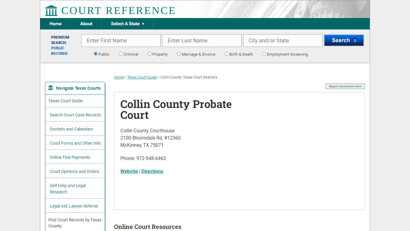 Collin County Probate Court - CourtReference.com