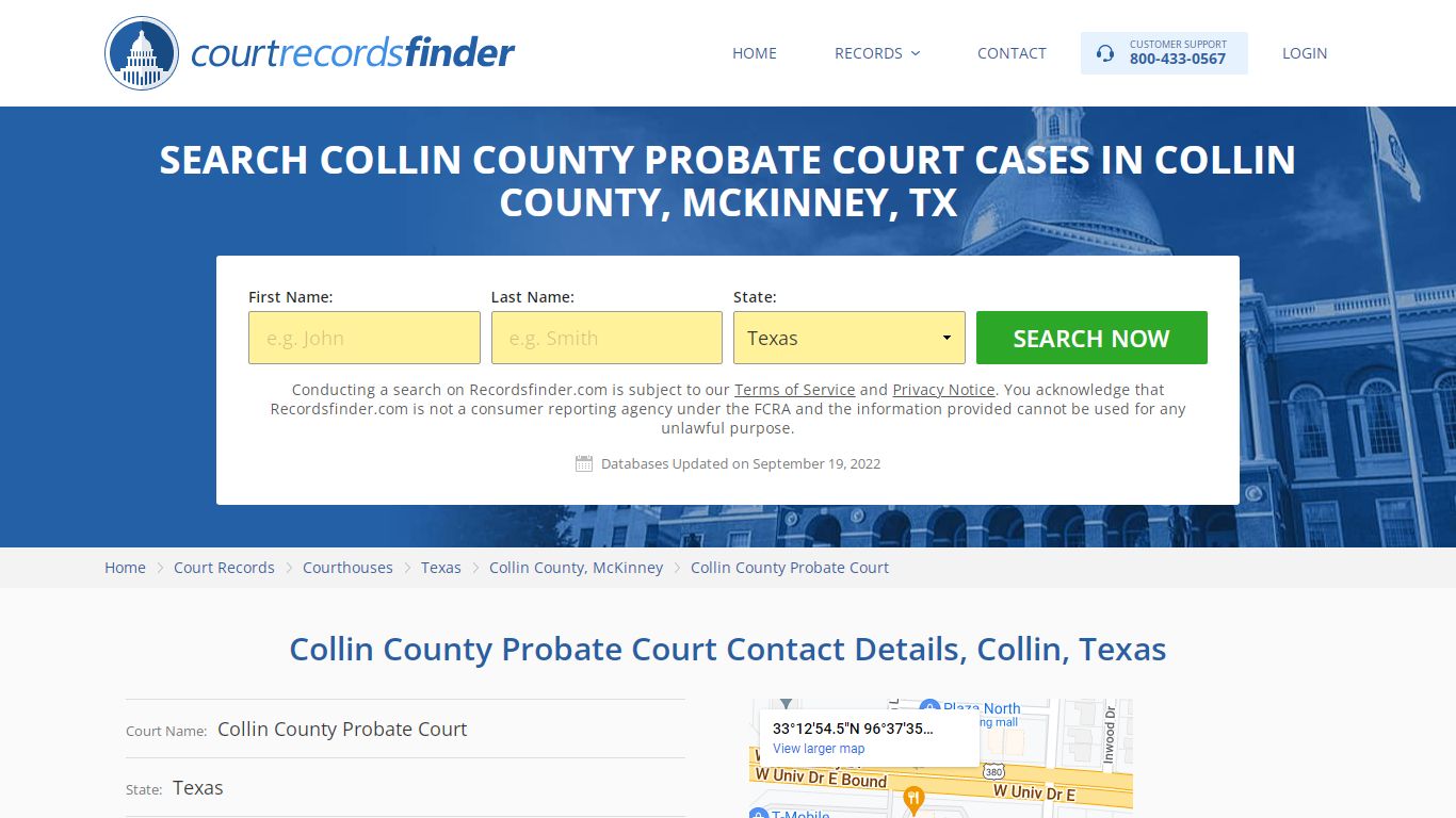 Collin County Probate Court Case Search - RecordsFinder